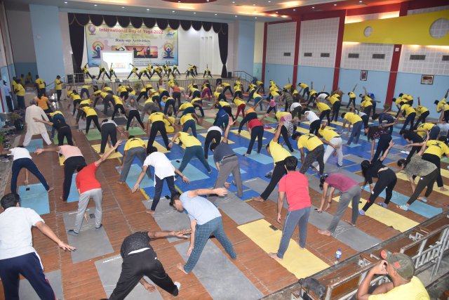 MNNIT ALLAHABAD CELEBRATED 8TH INTERNATIONAL DAY OF YOGA 2022