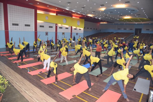 MNNIT ALLAHABAD CELEBRATED 8TH INTERNATIONAL DAY OF YOGA 2022