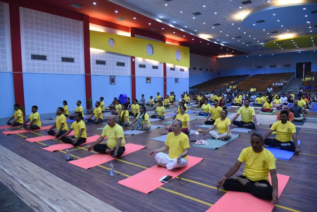 MNNIT ALLAHABAD CELEBRATED 8TH INTERNATIONAL DAY OF YOGA 2022