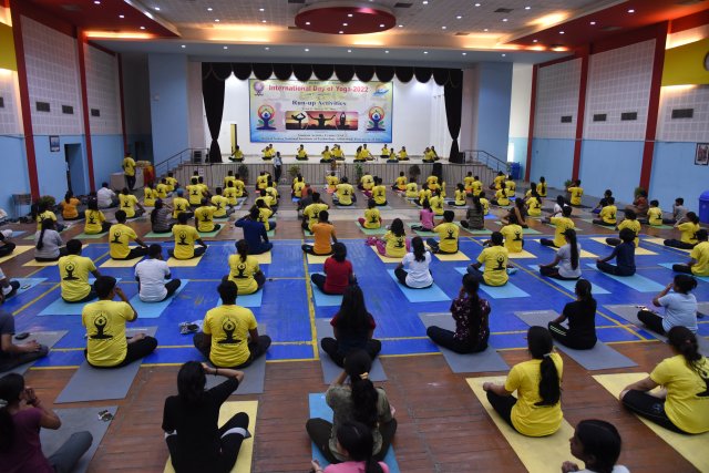 MNNIT ALLAHABAD CELEBRATED 8TH INTERNATIONAL DAY OF YOGA 2022