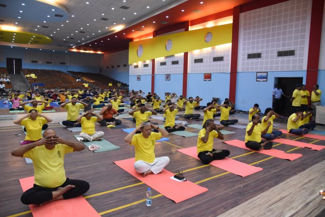 MNNIT ALLAHABAD CELEBRATED 8TH INTERNATIONAL DAY OF YOGA 2022